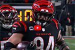 Markus Bailey helps make the 98 yard fumble recovery and get the win for the Cincinnati Bengals!