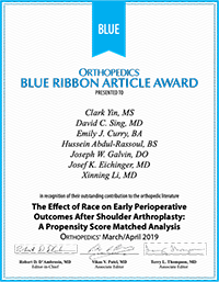 Blue Ribbon Research Article Award Winner