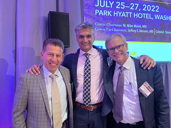 Dr Nagda with Dr Gerald Williams and Dr Jeff Abrams