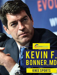 Kevin F. Bonner, MD, participates at OrthoSummit 2021 as the Knee Sports Co-Chair.