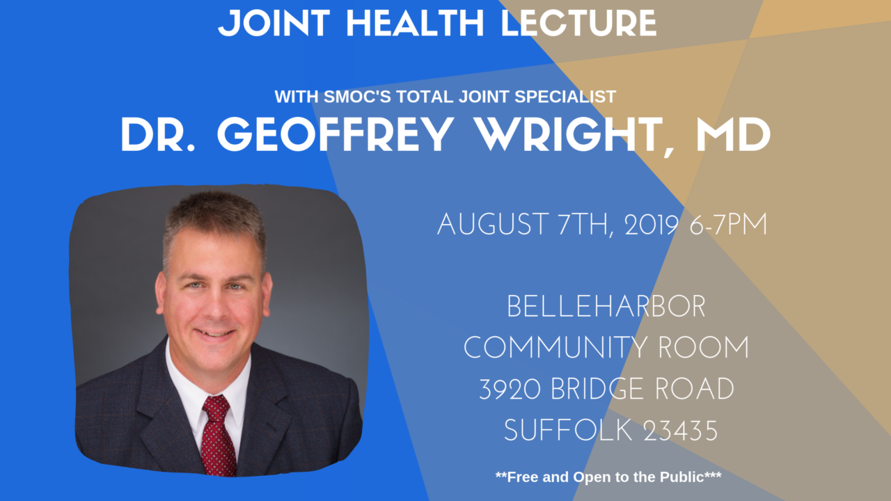 Total Joint Lecture with Dr. Geoffrey Wright, MD