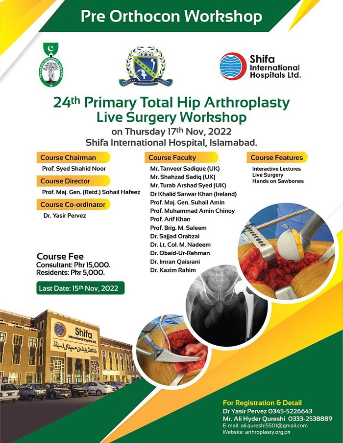 24th Primary Total Hip Arthroplasty Live Surgery Workshop