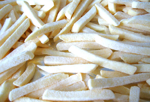 Frozen French fries are popular accompaniments for breakfast, lunch, and dinner.