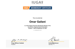 Omar Gailani Participated in the International Urogynecology Association Membership
