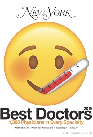 Dr. Polatsch for being named in New York Magazine's Best Doctors 2019