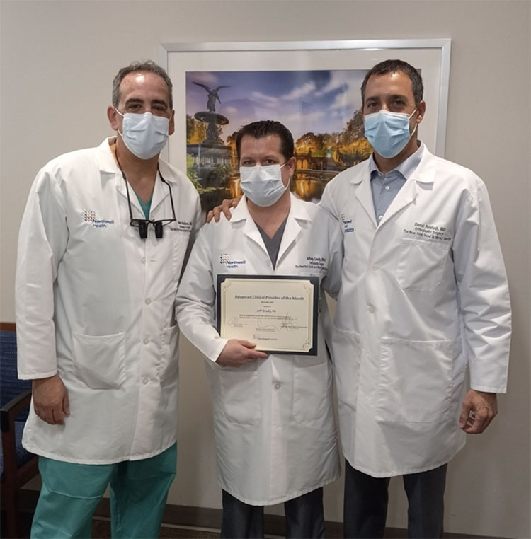 Congratulation to our very own Jeff Grady for being awarded Northwell Healths Advanced Clinical Provider of the Month.