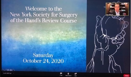Congratulations to Dr. Dan Polatsch, Co-Chair of the Virtual Hand Surgery Review Course sponsored by the New York Society for Surgery of the Hand.